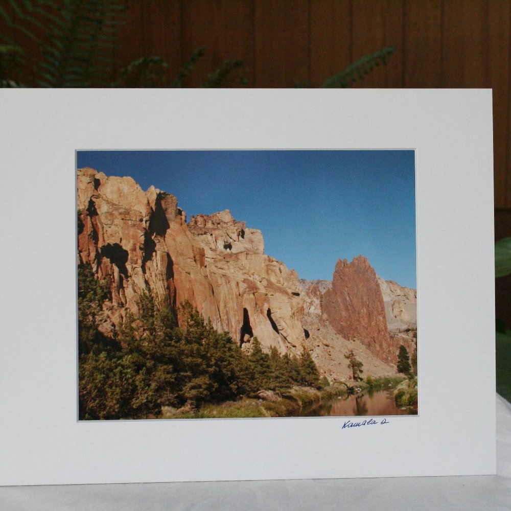 Smith Rock in Central Oregon With Blue Sky